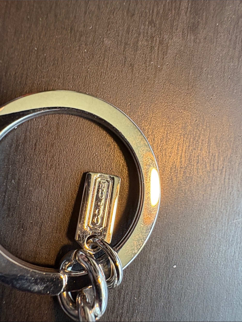 Coach Heart Keychain Charm - Lavender & Violet - Picture 3 of 4